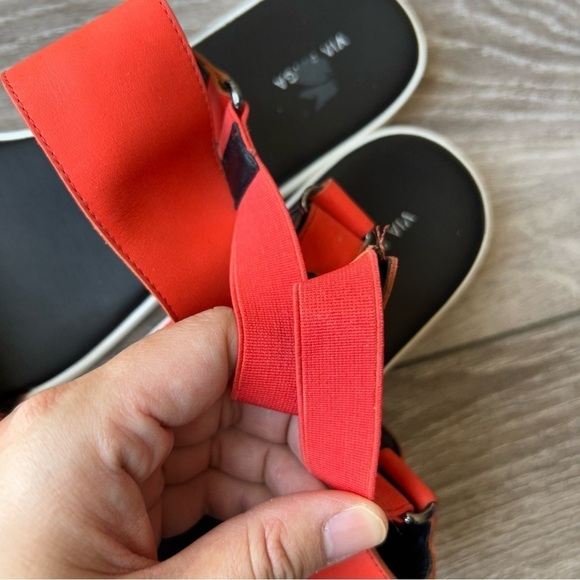 Via Spiga Jaguar Slingback Flat Sandals  in Red - Picture 8 of 11